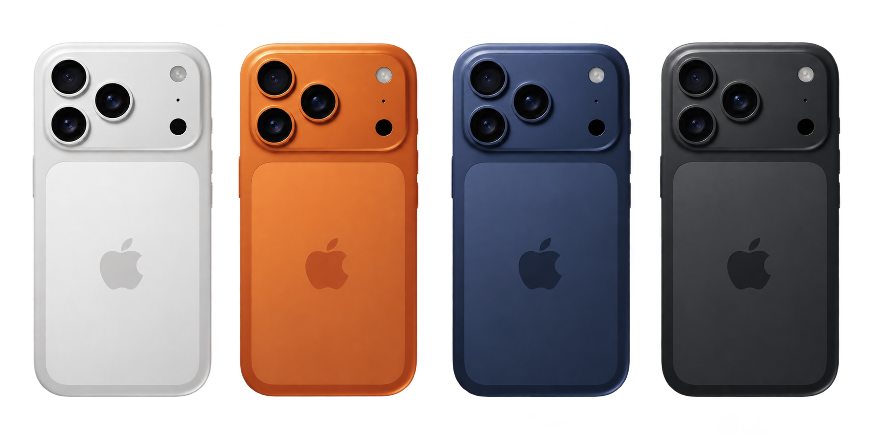 Четыре цвета iPhone 17 Pro